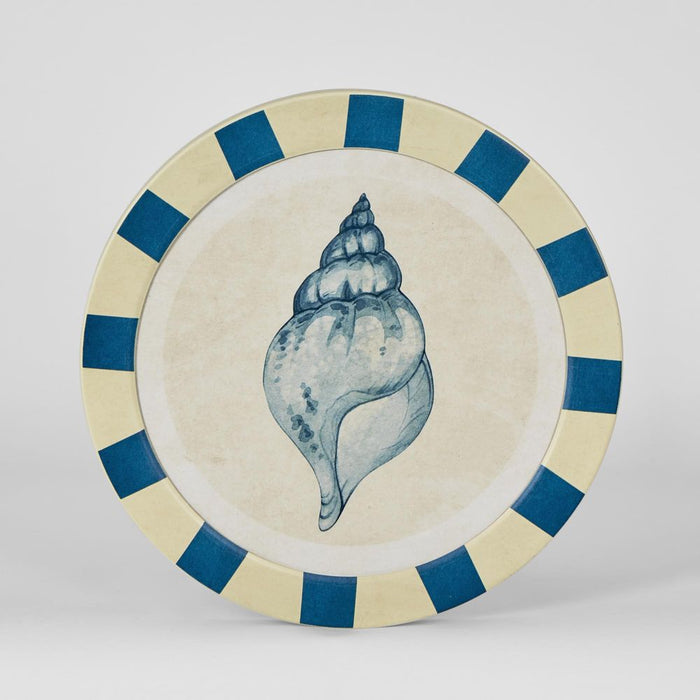 Seashells Round Set of 4 Wall Art Blue - DA0892
