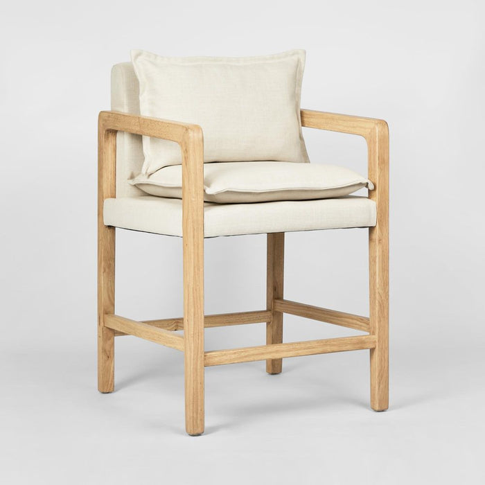 Coolum Counter Stool Natural & Cream - FUR0201
