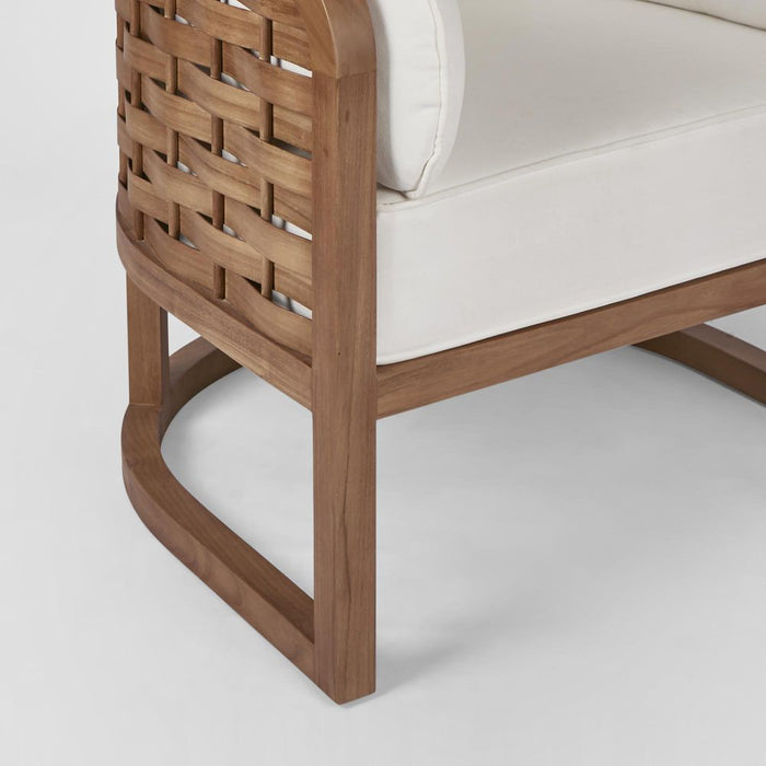 Weave Teak Wood Armchair Natural - FUR0230