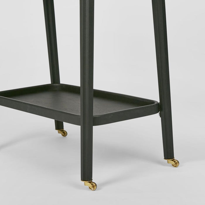 Royce Fluted Oak Bar Cart Black - FUR0229