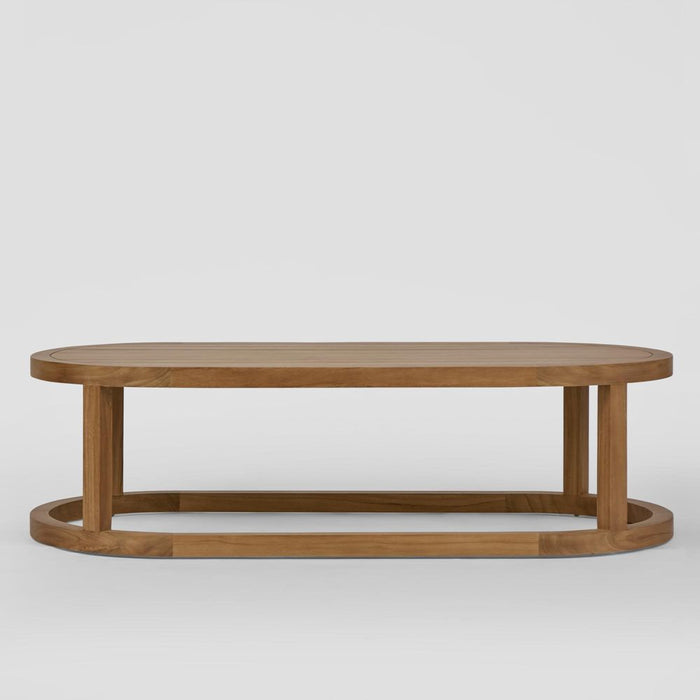 Weave Outdoor Teak Wood Coffee Table Natural - FUR0232