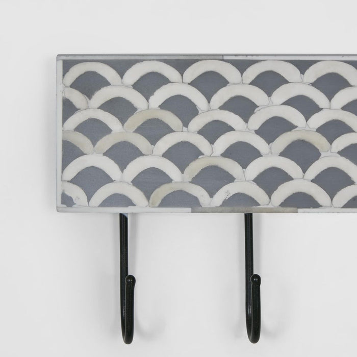 Tana Bone Inlay Wall Hooks Black - DAUN2025