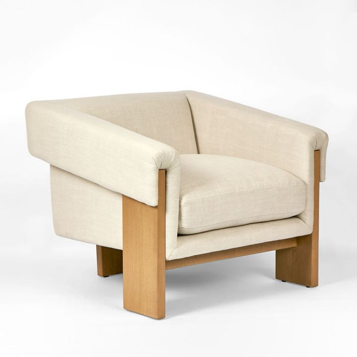 Claude Armchair Natural & Beige - MRDFUR0143