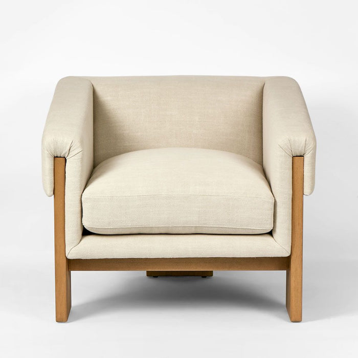 Claude Armchair Natural & Beige - MRDFUR0143