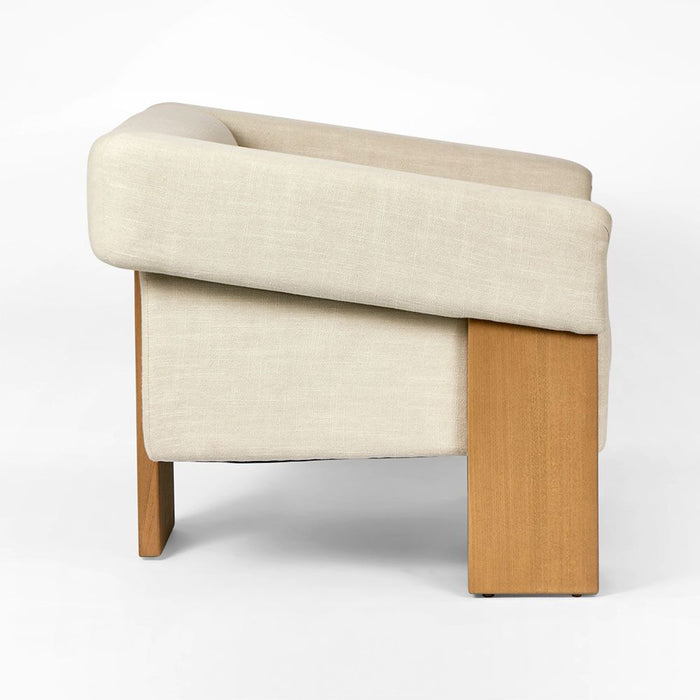 Claude Armchair Natural & Beige - MRDFUR0143