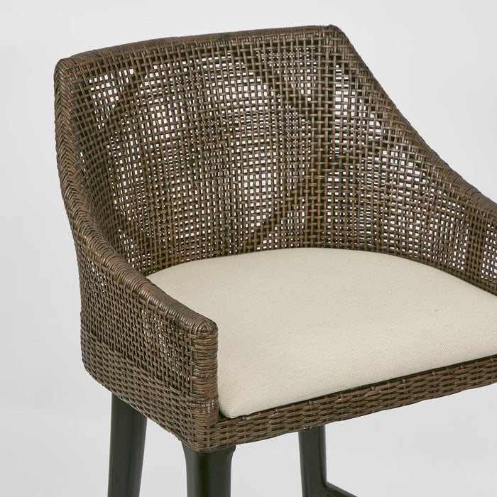 Charlotte Rattan Counter Stool Soil Brown & Natural - OWPAN23