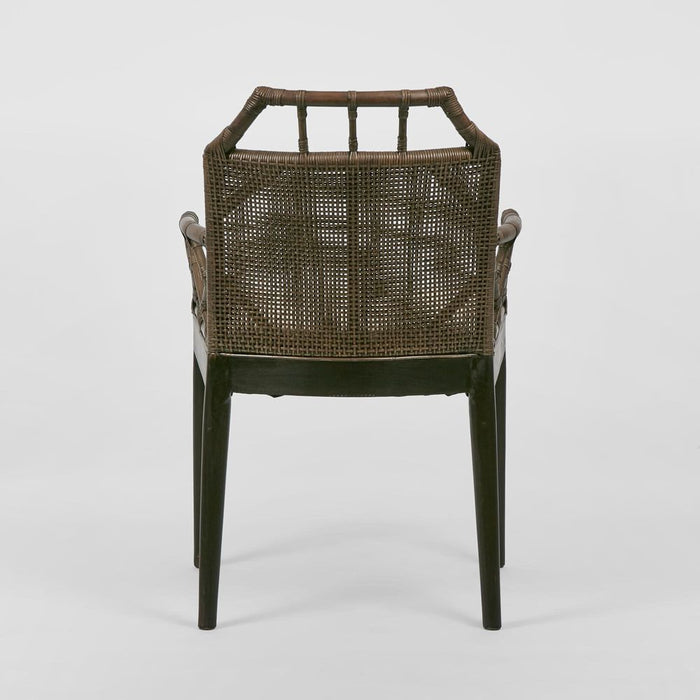 Baker Dining Chair with arms Soil Brown & Natural - OWPAN12