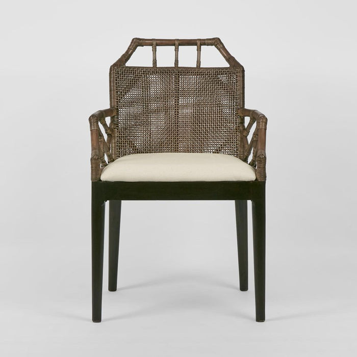 Baker Dining Chair with arms Soil Brown & Natural - OWPAN12