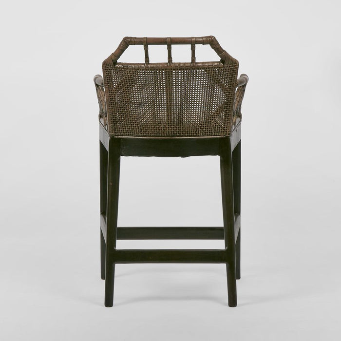 Baker Counter Stool with arms Soil Brown & Natural - OWPAN13