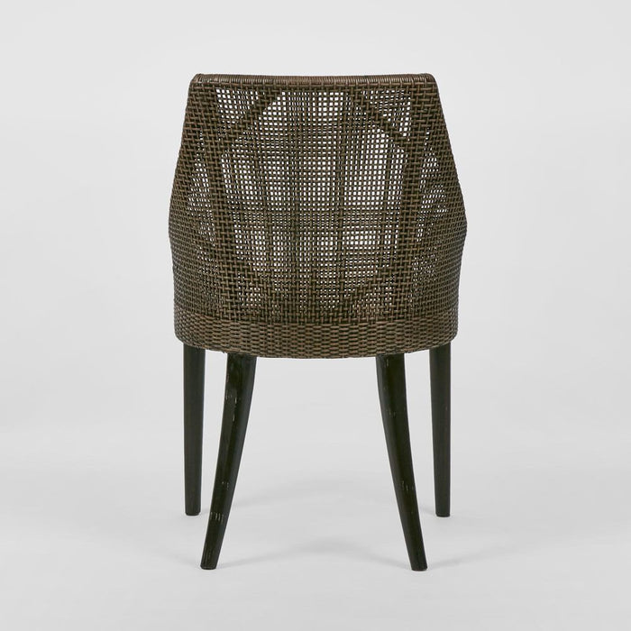 Charlotte Rattan Dining Chair Soil Brown & Natural - OWPAN22