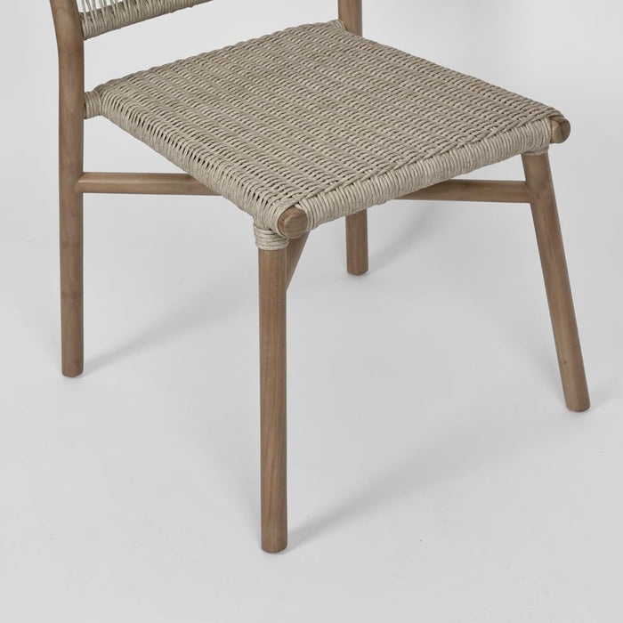 Wategos Teak Wood Outdoor Dining Chair Natural - FUR0234