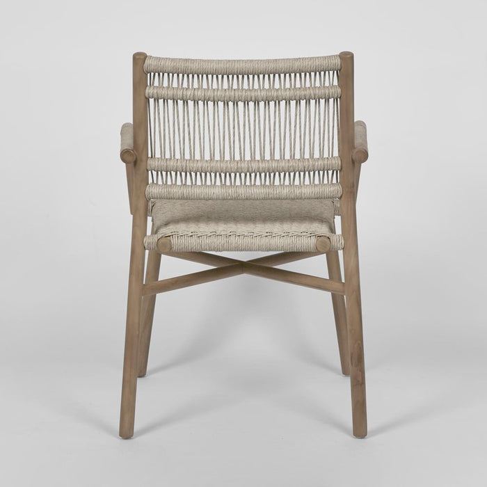 Wategos Teak Wood Outdoor Dining Armchair Natural - FUR0237