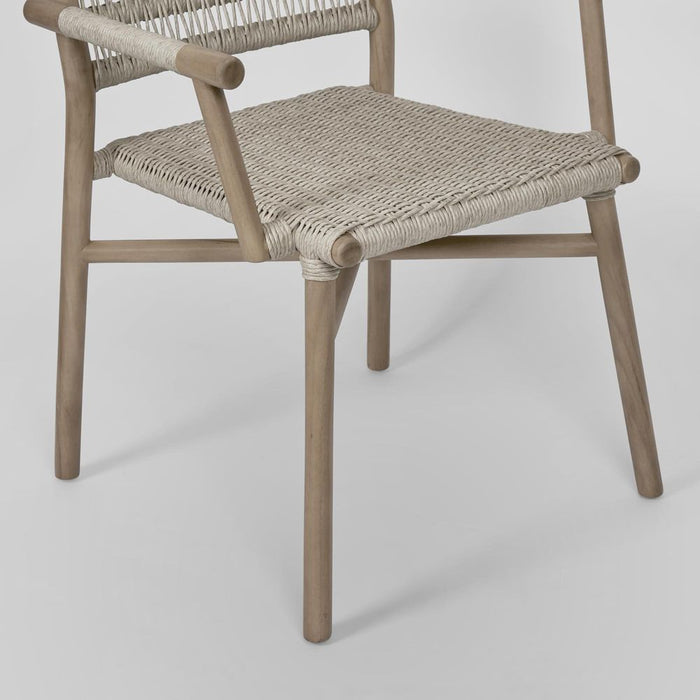 Wategos Teak Wood Outdoor Dining Armchair Natural - FUR0237