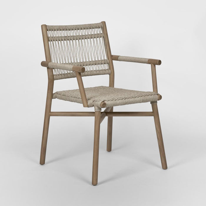 Wategos Teak Wood Outdoor Dining Armchair Natural - FUR0237