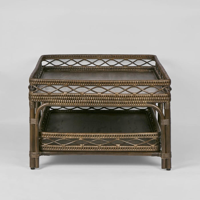 Palm Cove 2 Tier Coffee & Side Table Brown - FUR0256