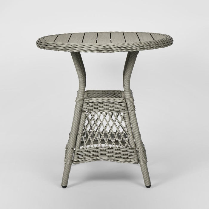 Marco Outdoor Synthetic Wicker Table Grey - FUR0258