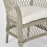 Marco Outdoor Synthetic Wicker Chair Grey - FUR0259