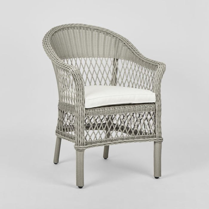 Marco Outdoor Synthetic Wicker Chair Grey - FUR0259