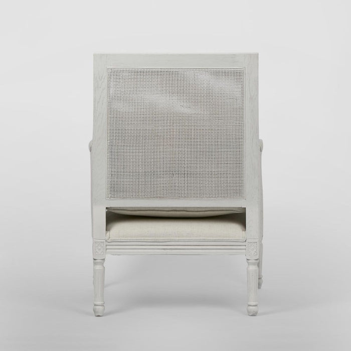 Hicks Armchair White & Natural - FUR0265