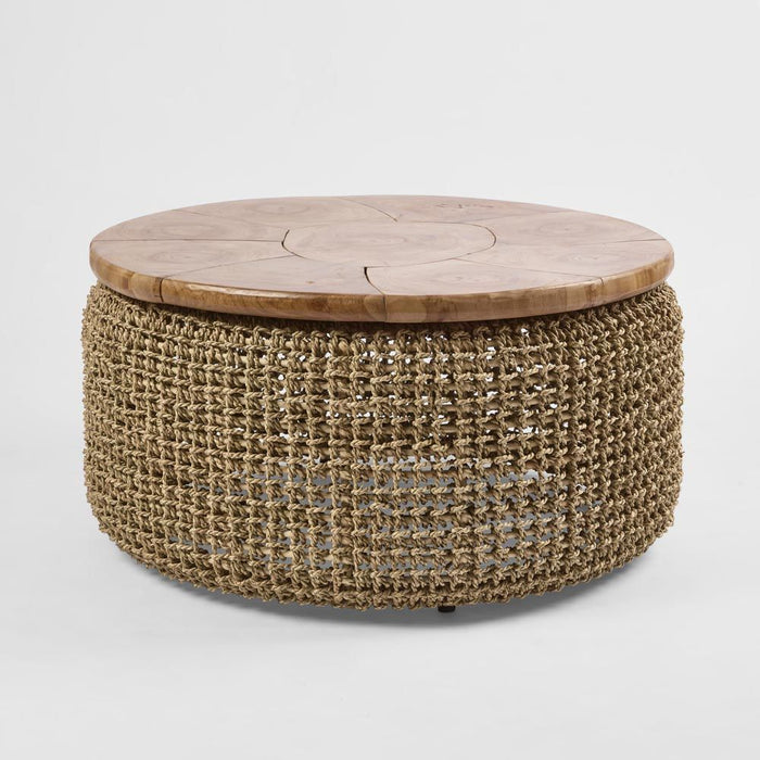Naves Teak Top Large Coffee Table Natural - FUR0215