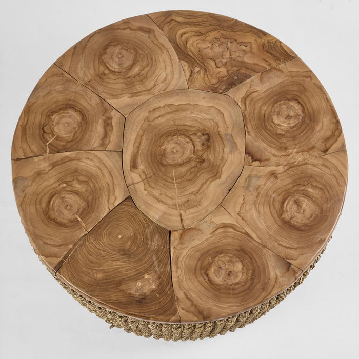 Naves Teak Top Large Coffee Table Natural - FUR0215