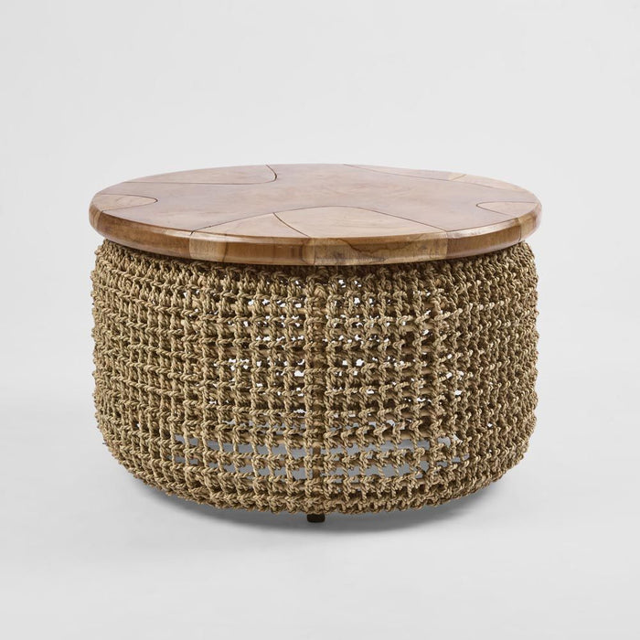 Naves Teak Top Small Coffee Table Natural - FUR0216