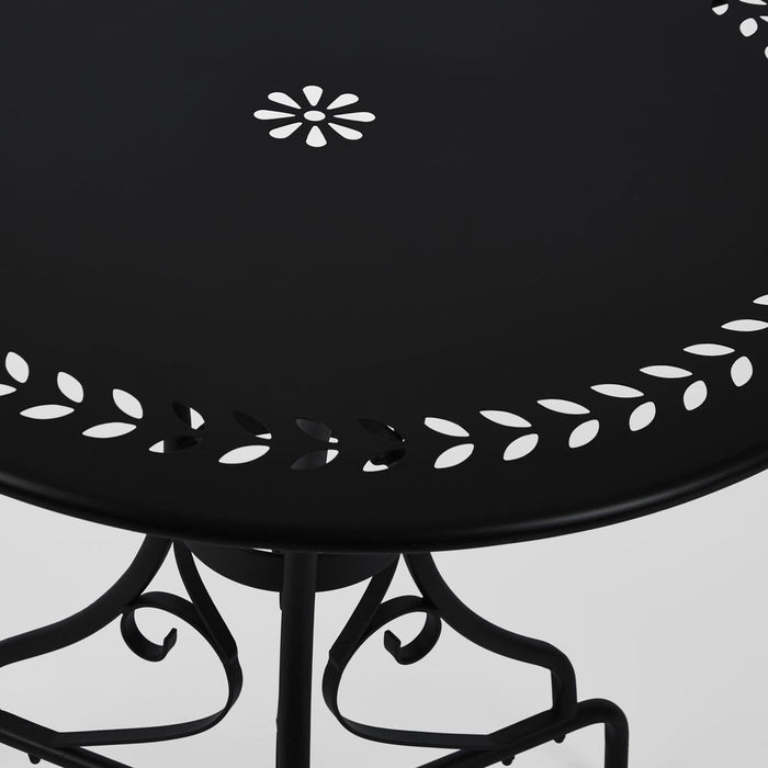 Annabel Outdoor Iron Round Table Black - FUR200