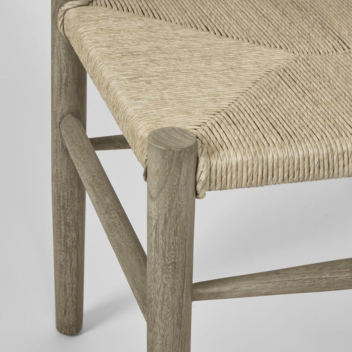 Arc Wishbone Chair Grey & Natural - MRDFUR0153