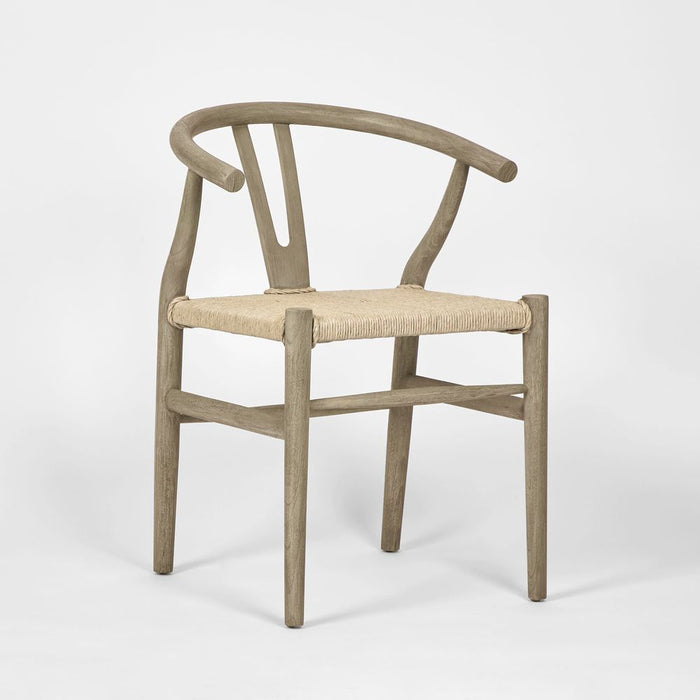 Arc Wishbone Chair Grey & Natural - MRDFUR0153