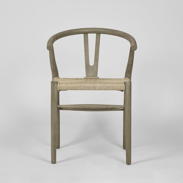 Arc Wishbone Chair Grey & Natural - MRDFUR0153