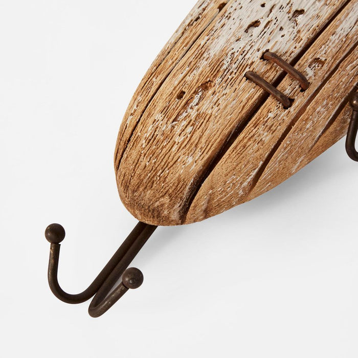 Flathead Fish Wood Hook Rust - PPDA4311