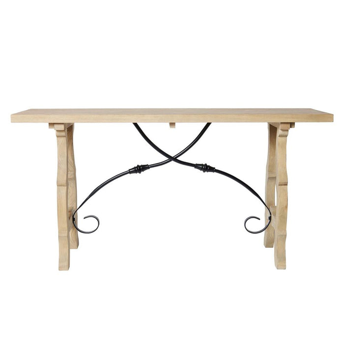 Spanish Wood Console Table Natural - PPFUR1457WO