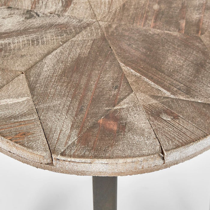Round Stool With Metal Legs Grey - PPFUR9050
