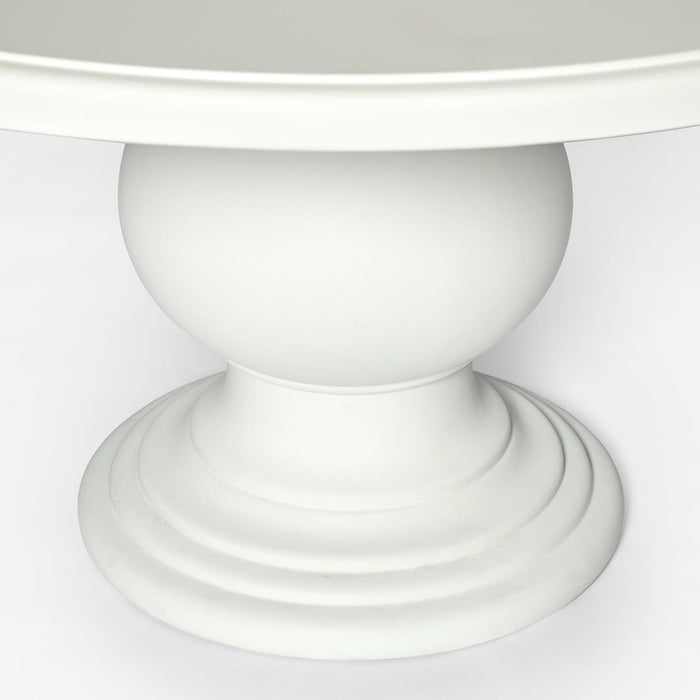 Calabria Outdoor Round Dining Table White - FURAIR001
