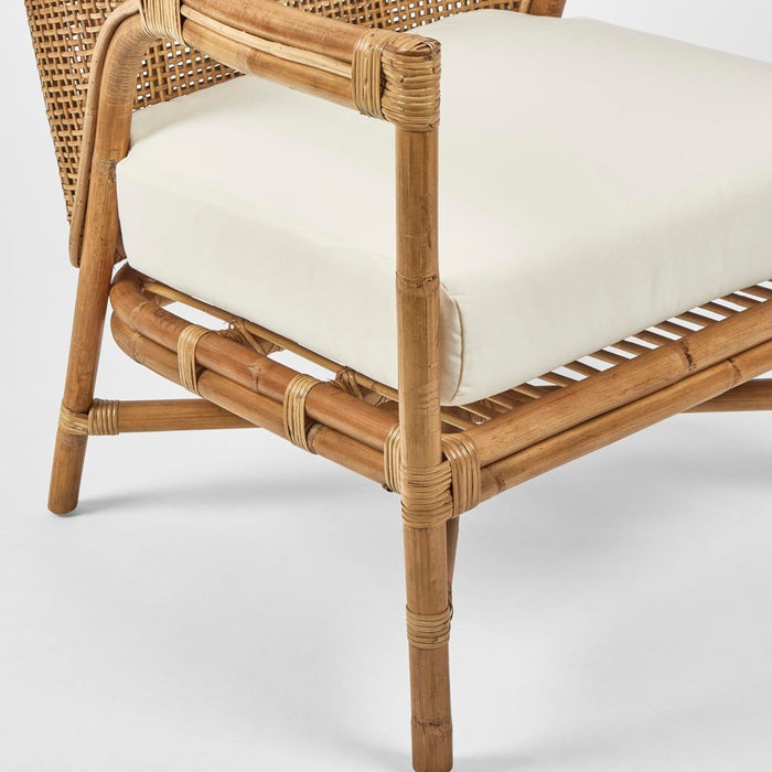 Hicks Caned Armchair Natural - FUR1138NAT