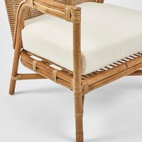 Havana Occasional Chair Rattan Cushion Cream - OWEJ0010C