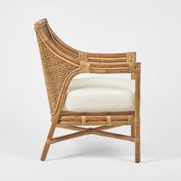 Havana Occasional Chair Rattan Cushion Cream - OWEJ0010C