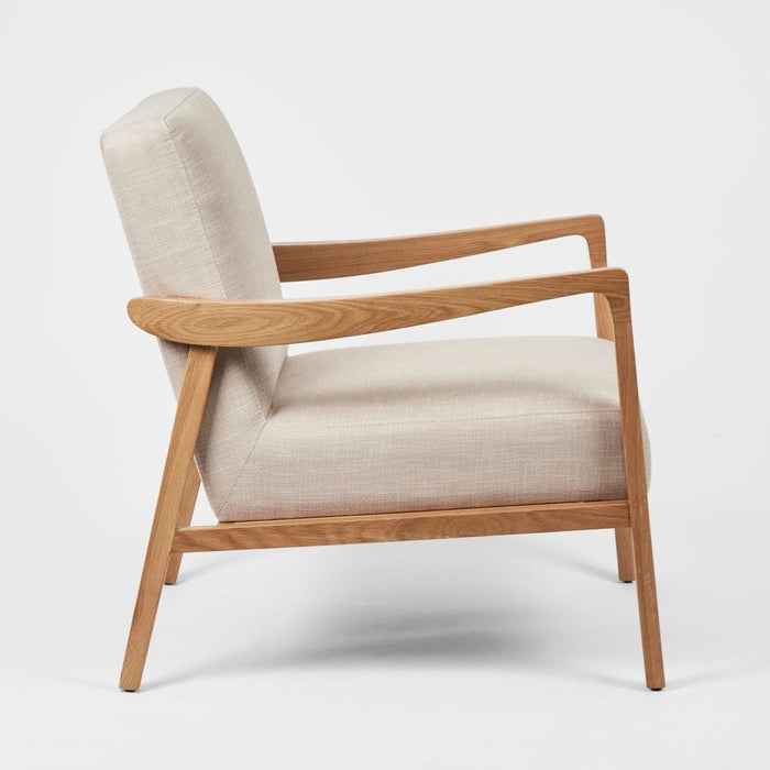 Preston Fabric Armchair Ash Natural - OWSOF005
