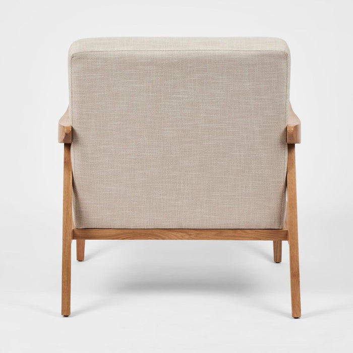 Preston Fabric Armchair Ash Natural - OWSOF005