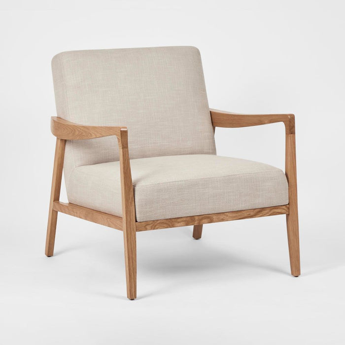 Preston Fabric Armchair Ash Natural - OWSOF005