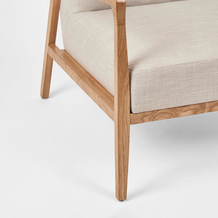 Preston Fabric Armchair Ash Natural - OWSOF005