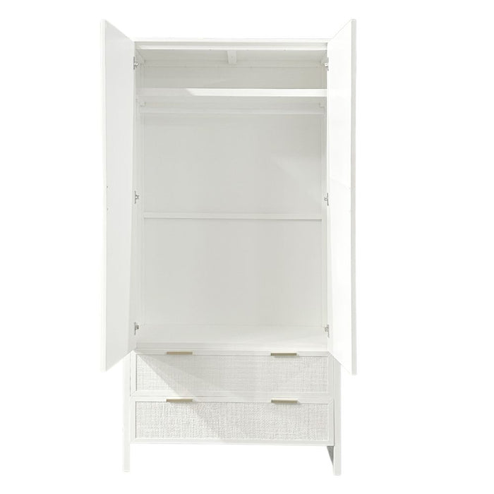 Santorini Wardrobe In White - OWUT0025W