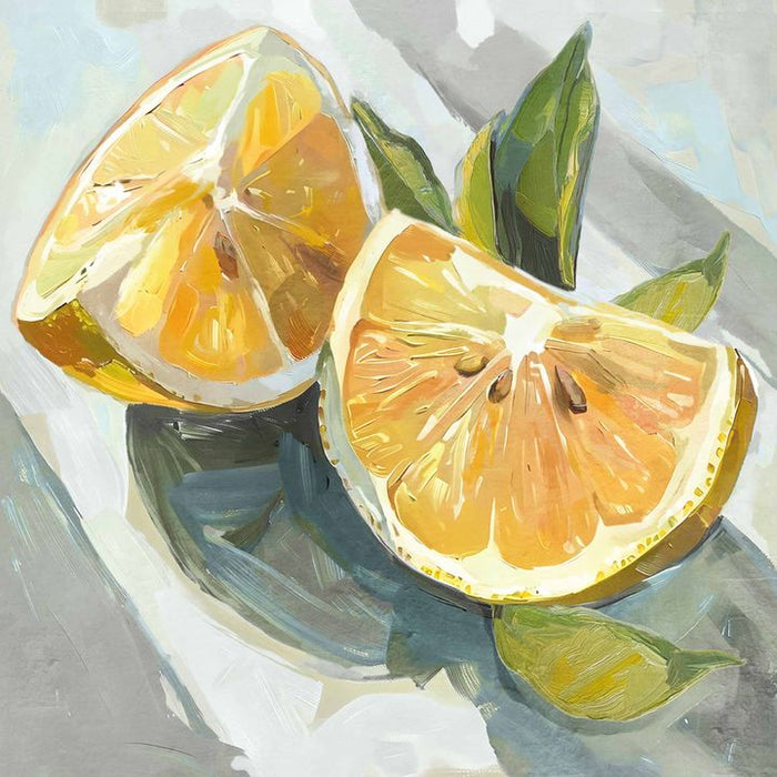 Lemon Slice Wall Art Yellow - WALL105