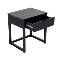 Oslo Bedside Table Black - OWQD0011B
