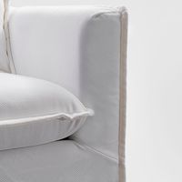 Airlie 3 Seater Sofa Seat Slip Cover Ivory - OWJC004