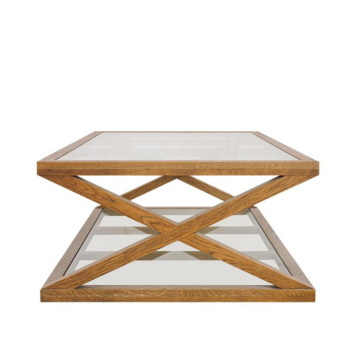 Zoey Cross American Coffee Table Natural - OWAL002