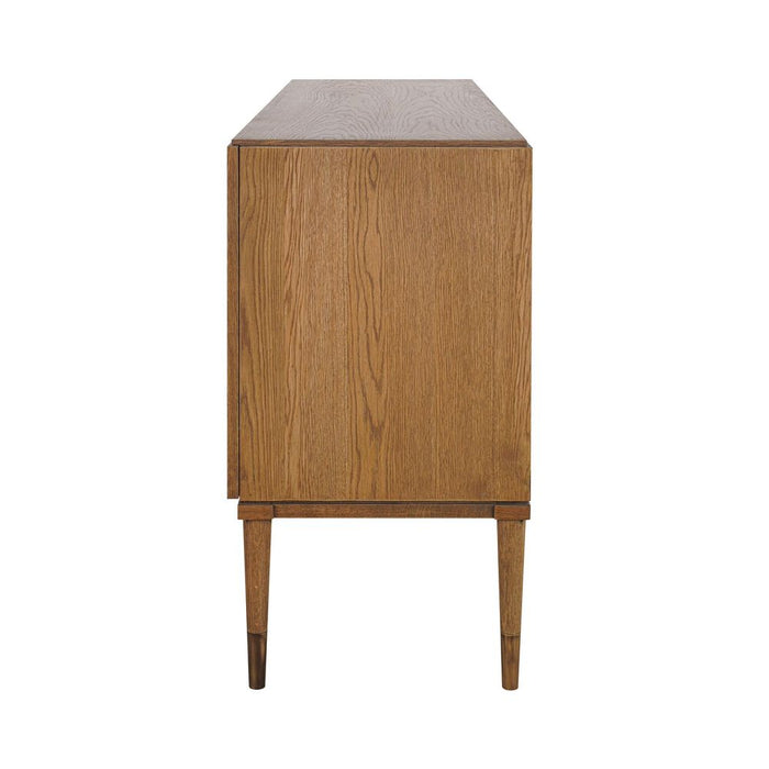 Clara Buffet With Brass Legs Natural - OWAL011