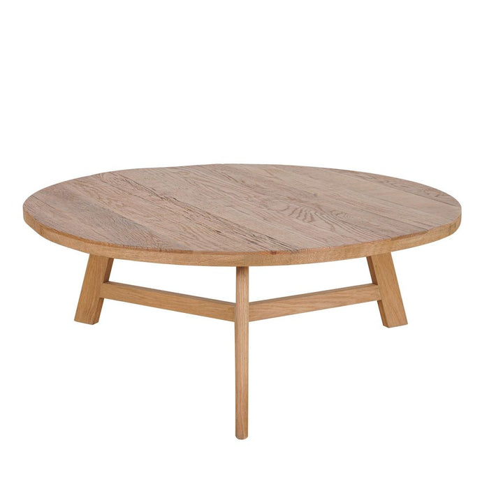 Freya Round Elm Coffee Table Natural - OWAL007