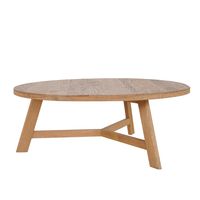 Freya Round Elm Coffee Table Natural - OWAL007