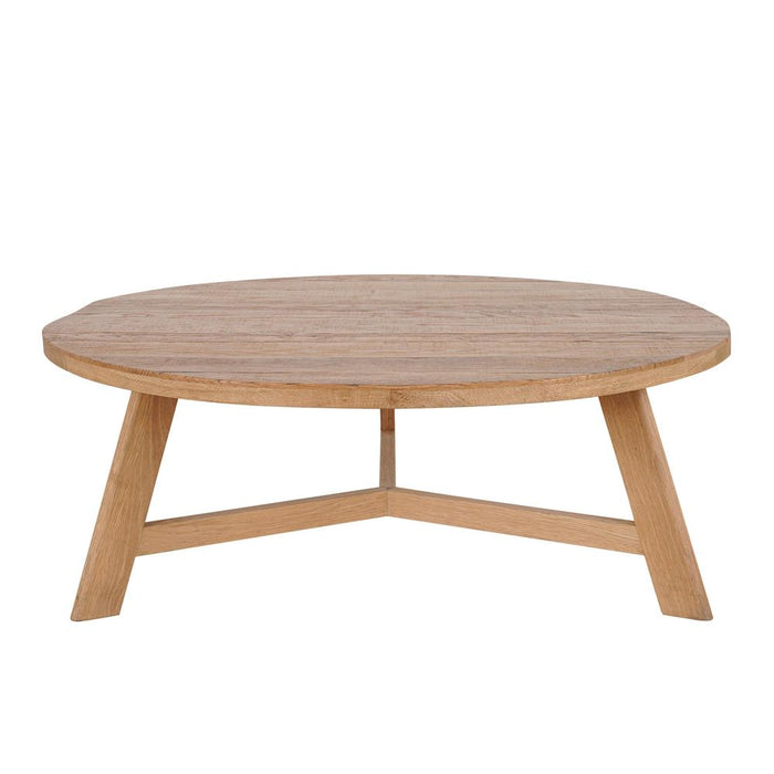 Freya Round Elm Coffee Table Natural - OWAL007